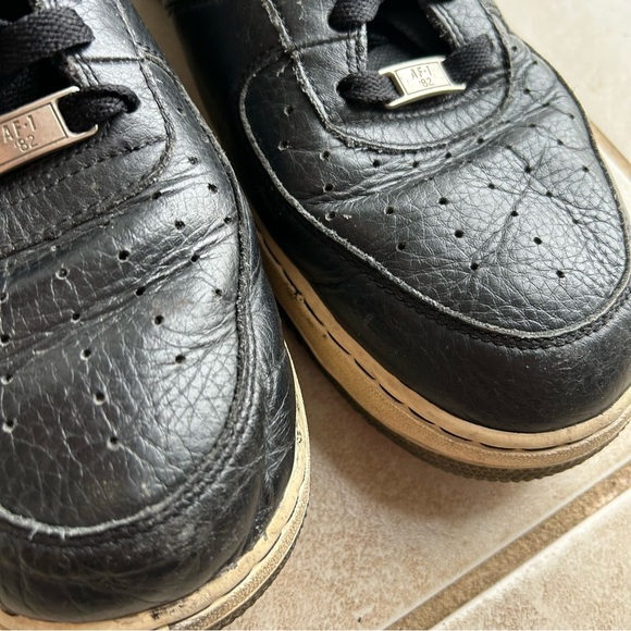 Nike Air Force 1 Men's Black Sneakers Size 15 Basketball Athletic Grunge - Picture 4 of 13